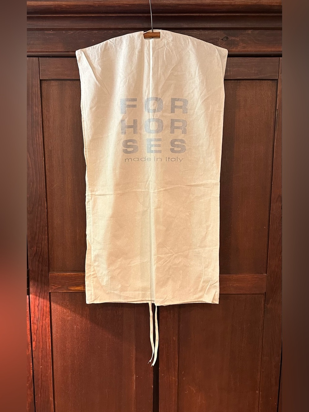 Brand New • FOR HORSES • garment bag • canvas